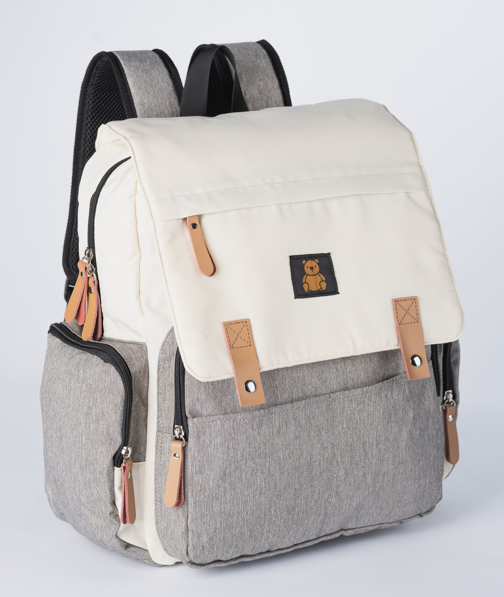 Alexander Diaper Bag Backpack – Multi-Compartment Baby Bag with Changing Pad, Stroller Hooks & Insulated Bottle Holders