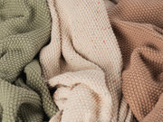 Handmade Crocheted Knit Blanket – Soft, Cozy & Durable Newborn Swaddle or Playtime Comfort