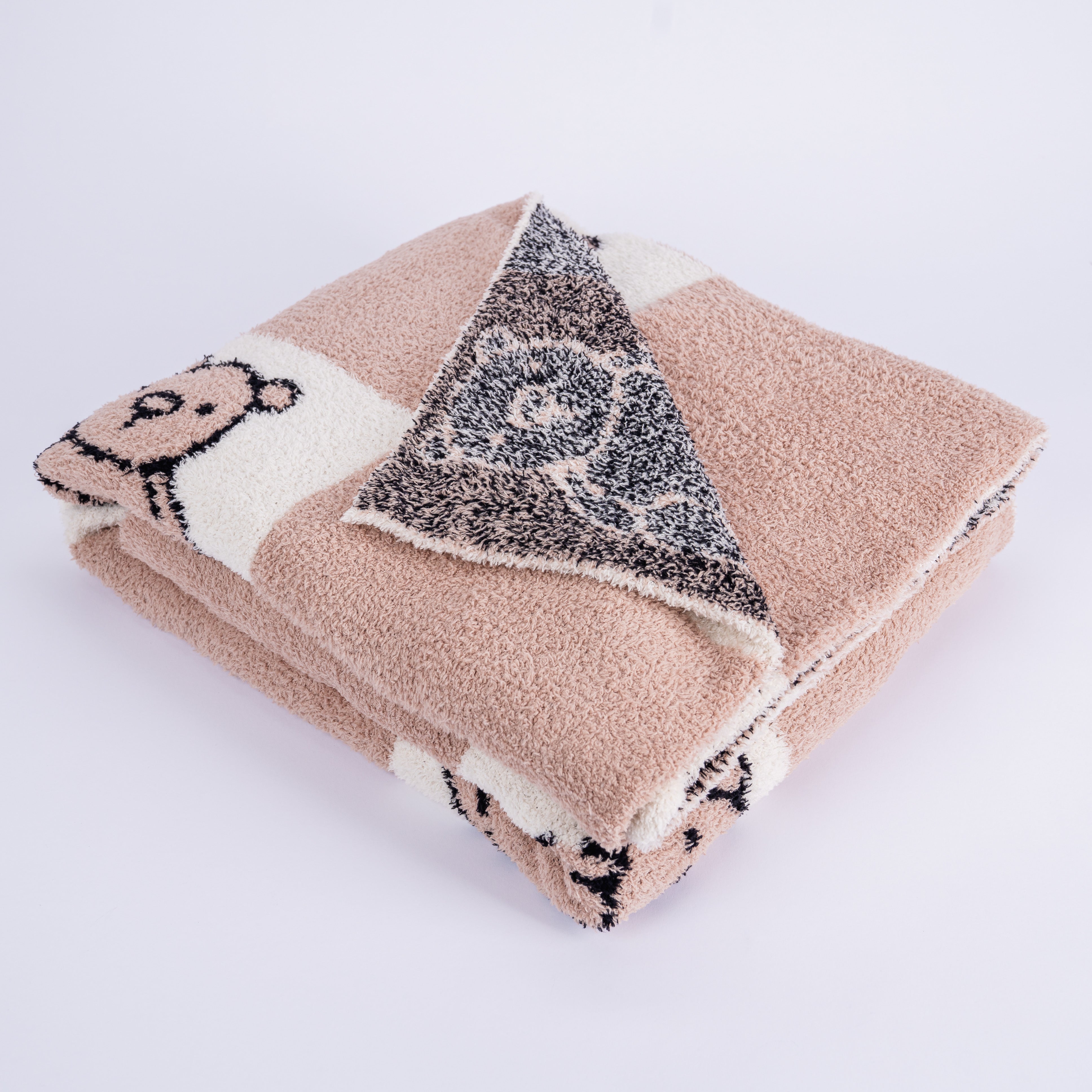 Cozy Dream Blanket – Ultra Soft Throw Blanket with Two-Tone Bloom Pattern