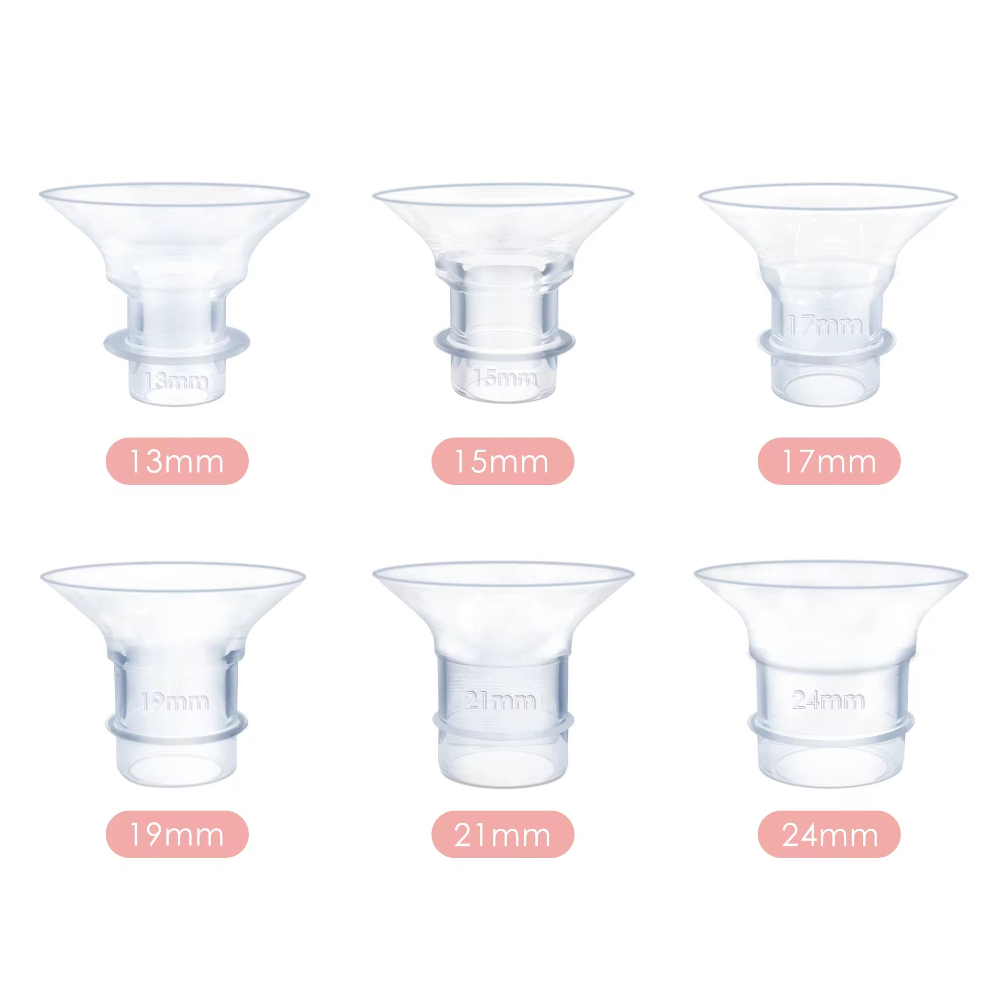 BPA-Free Silicone Flange Inserts – Compatible with Baby Bliss Wearable Breast Pump S39 & S39 Pro