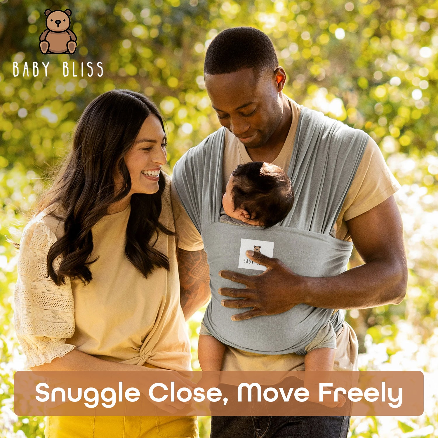 Baby Bliss Baby Wraps – Soft, Breathable & Ergonomic Baby Sling for your Baby