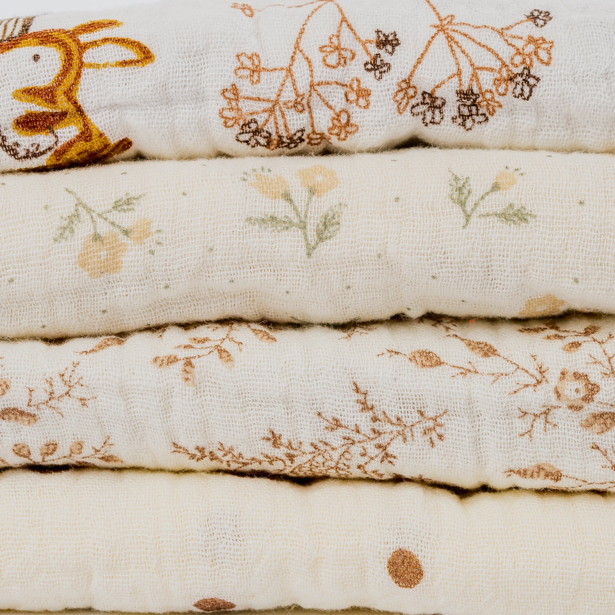 Vintage Swaddle Blanket – Soft 100% Cotton, Breathable Newborn & Baby Wrap