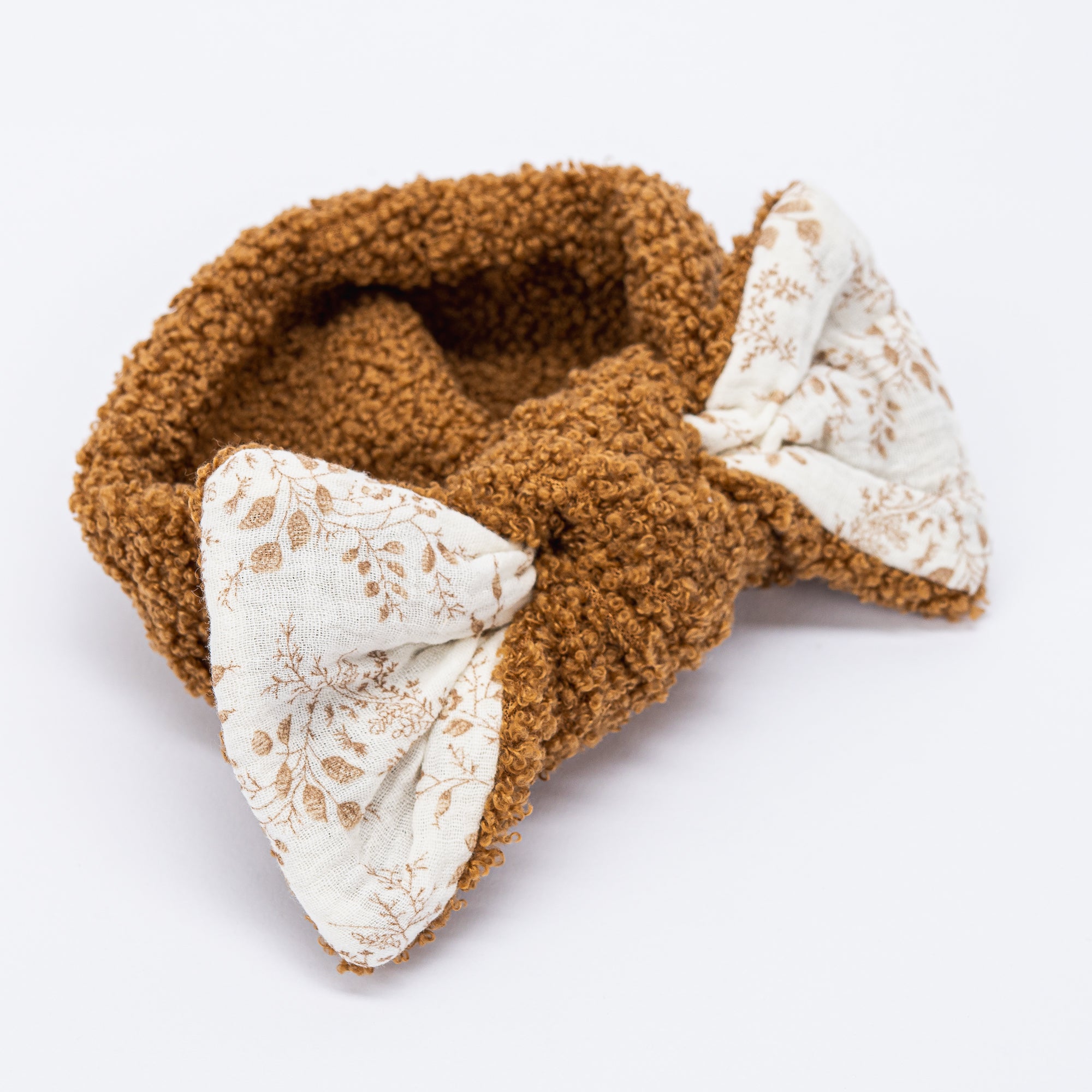 Reversible Teddy Bear Headband – 2-in-1 Cute & Comfortable Bow Headwear for Newborns & Toddlers, 6.8x3.4