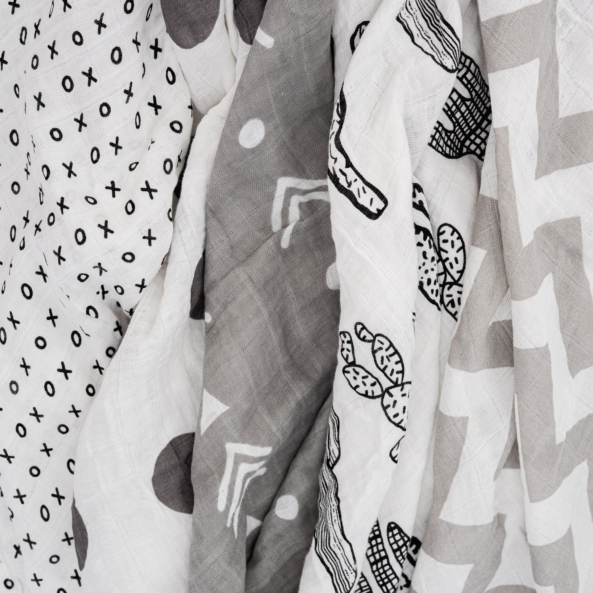 Organic Cotton Baby Muslin Blanket – 2-Layer Swaddle, Ultra Soft & Breathable, 47x47” for Newborns & Toddlers