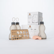 Breastfeeding Essentials Set with S39 Pro Wearable Breast Pump, Temperature-Sensing Milk Bags, Reusable Storage Bags, Lactation Massager & Flange Ruler