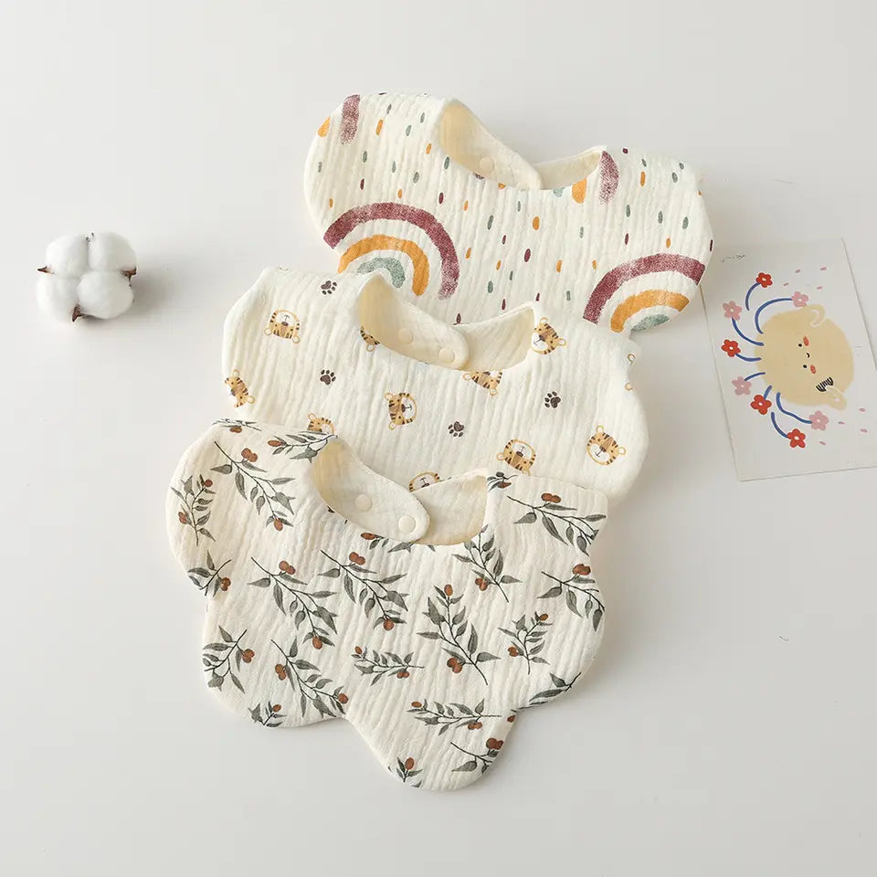 Soft Organic Cotton Baby Bibs – Gentle, Absorbent & Durable for Everyday Use