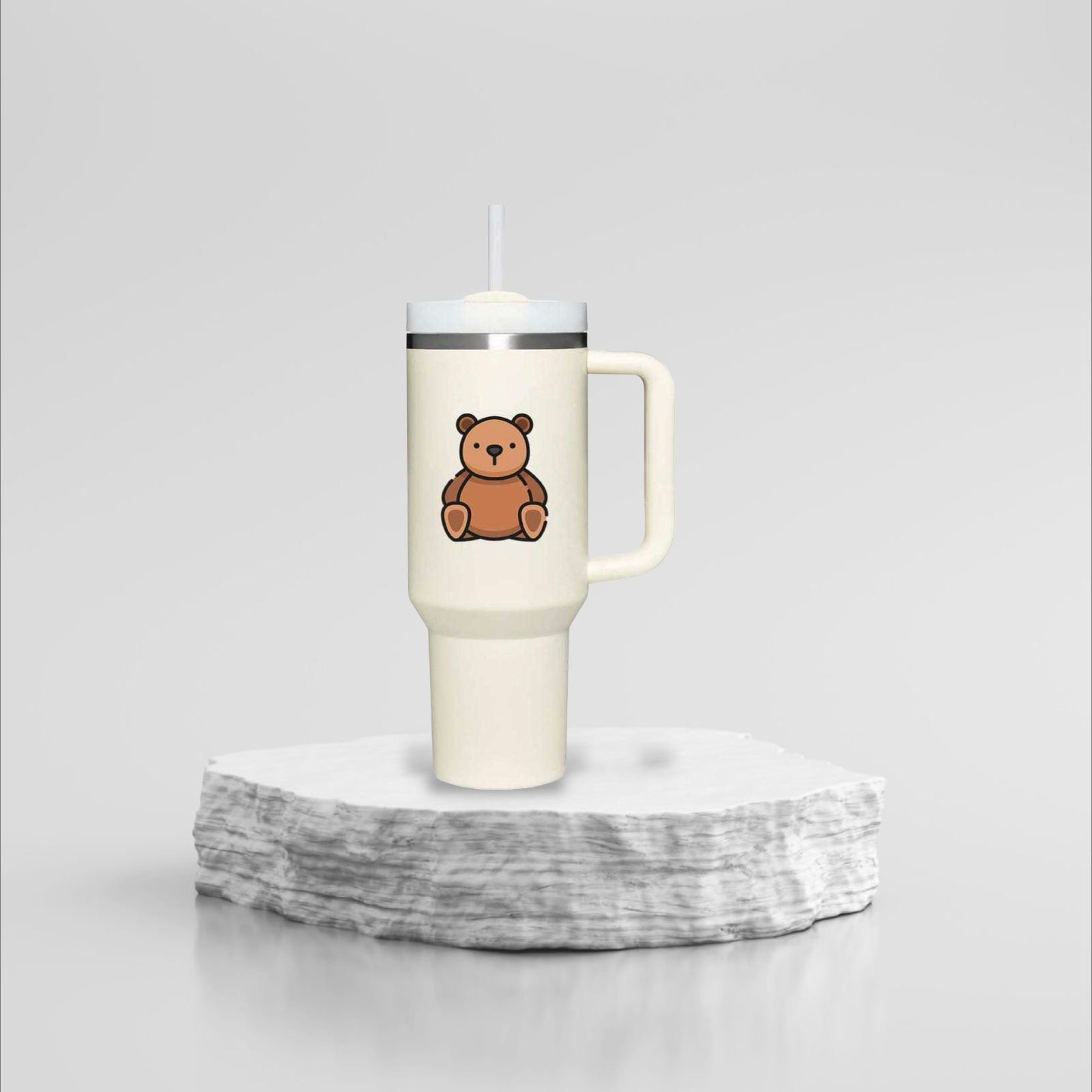 Hydrating 40oz Tumbler – Cup Holder Friendly with Wide Straw & Double-Wall Insulation